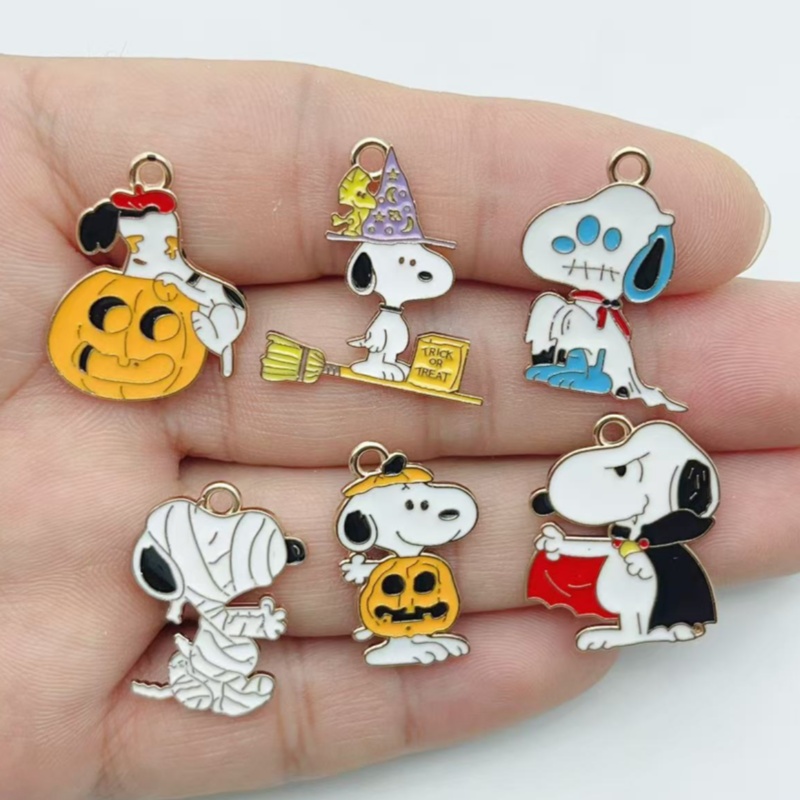 Jewelry Making Party - 10 Stück Niedliche Halloween Cartoon Welpen