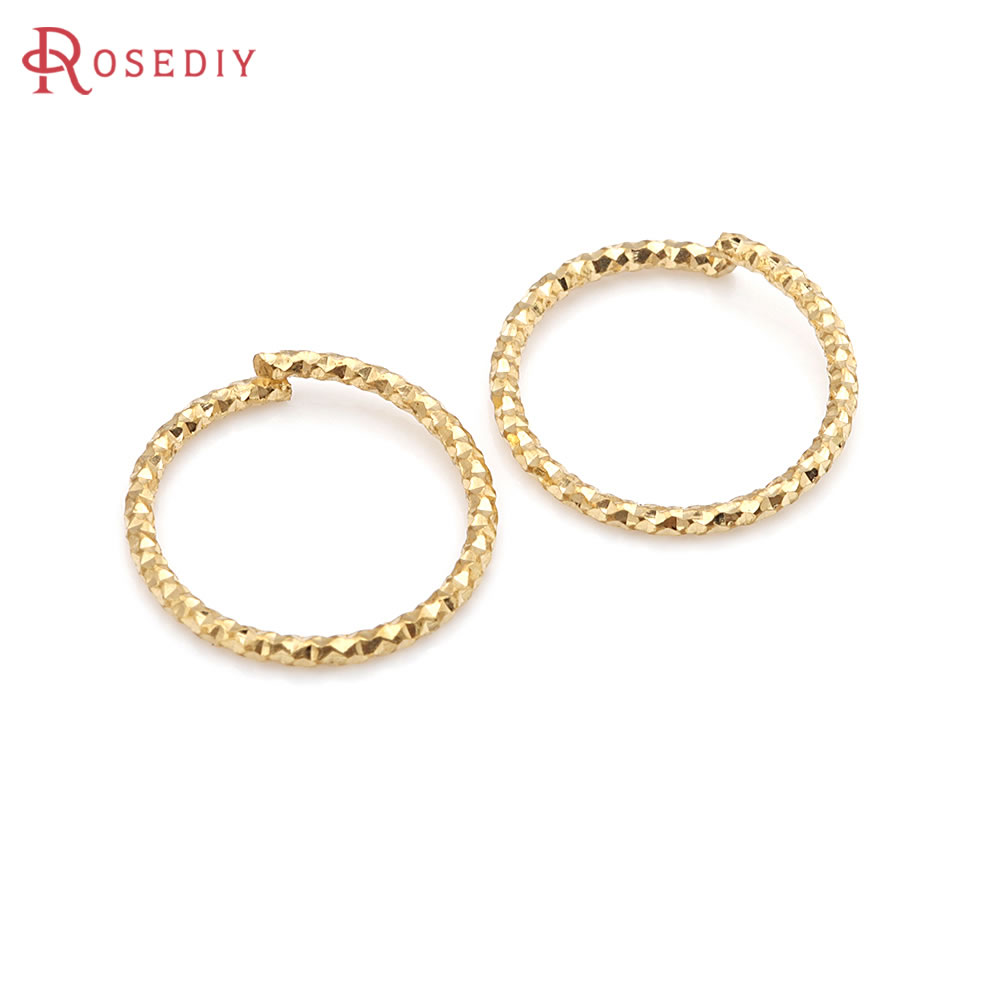 Jewelry Making Gold Wire - 5MM bis 12MM 18K Goldfarbene Messing-Drahtringe,