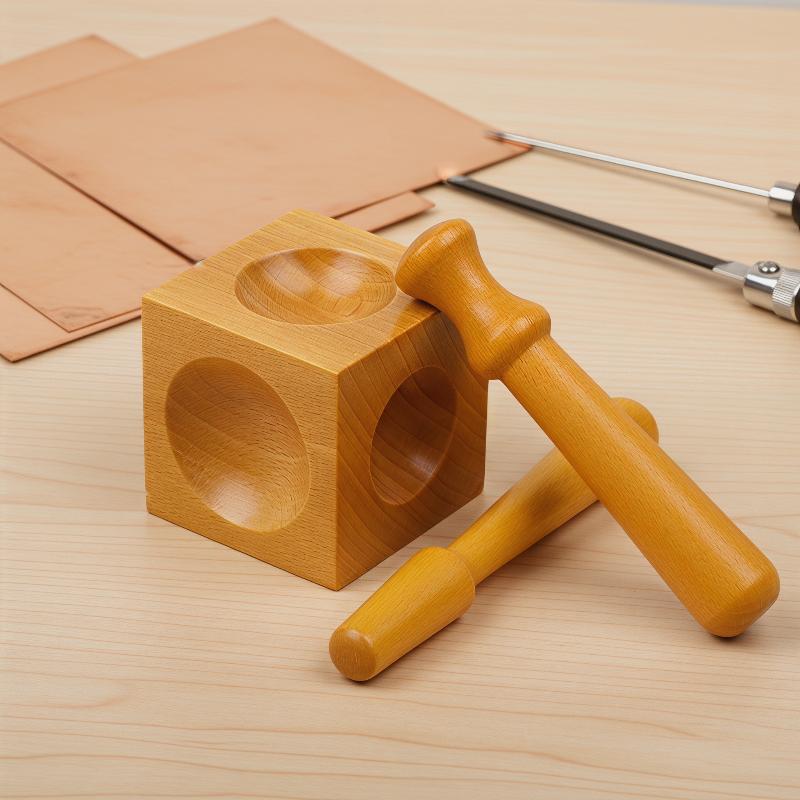 Jewelry Making Desk - Schmuckherstellungszubehör Quadratischer Dapping-Block Doming-Stanzwerkzeug-Set Metallbearbeitung Handwerk
