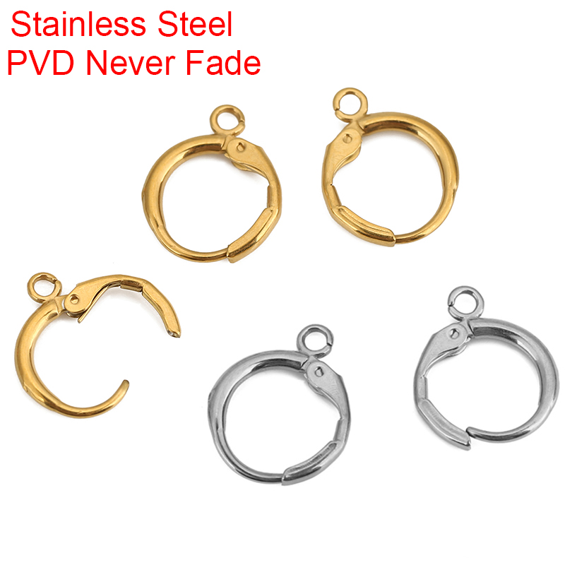 Jewelry Making Materials - 10 Stück PVD verblasst nie Edelstahl-Ohrringhaken