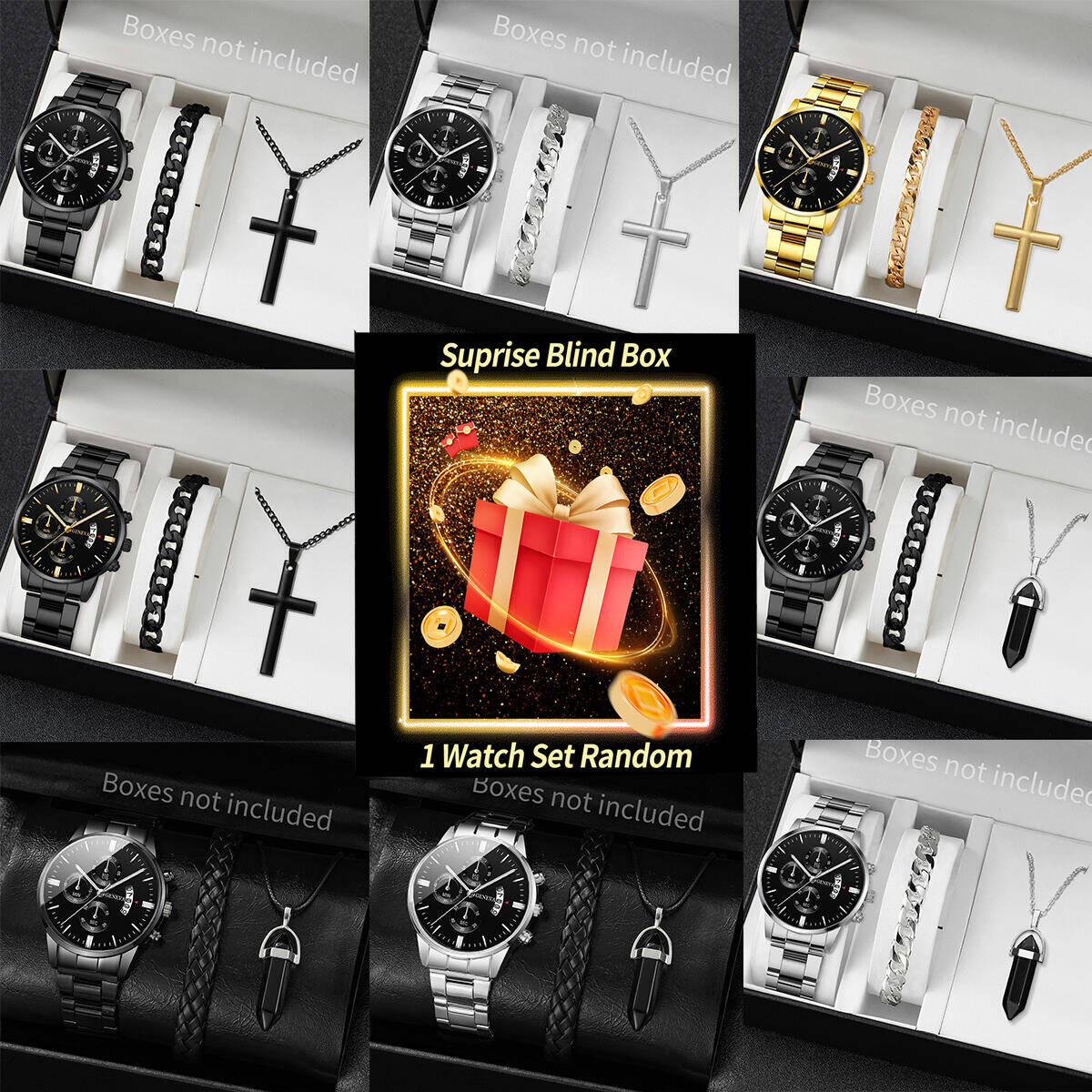 Jewelry Making Kits - Überraschung Mystery Uhr Blind Box-3 Teile/satz