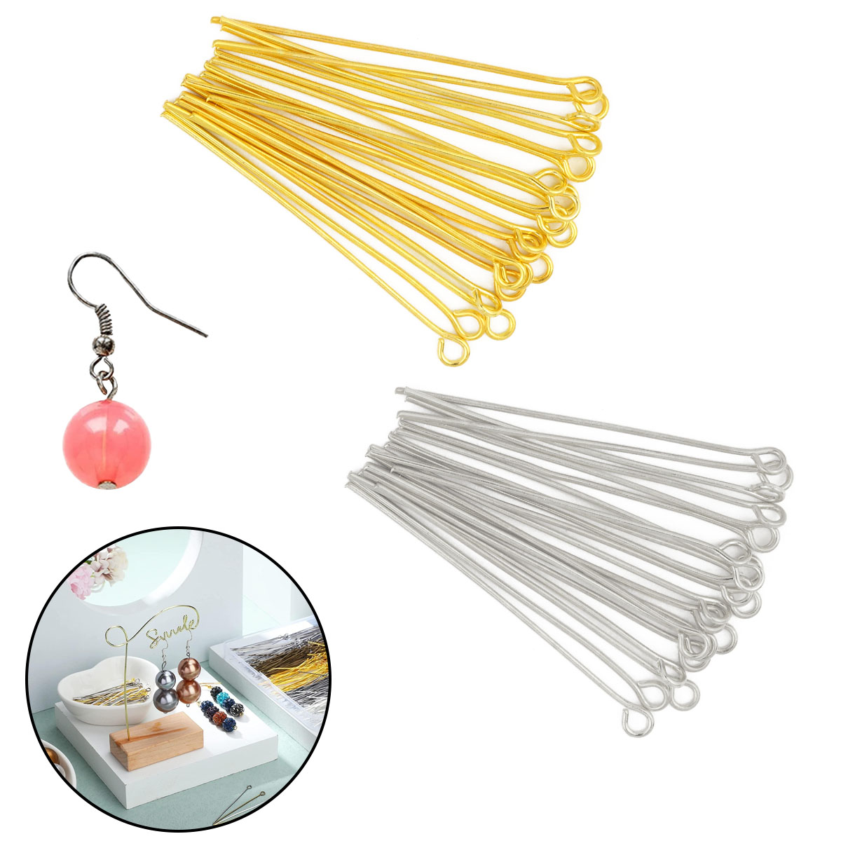 150 teile/paket Metall 9-pin S – Jewelry Making Rivets Bewertung und Preis