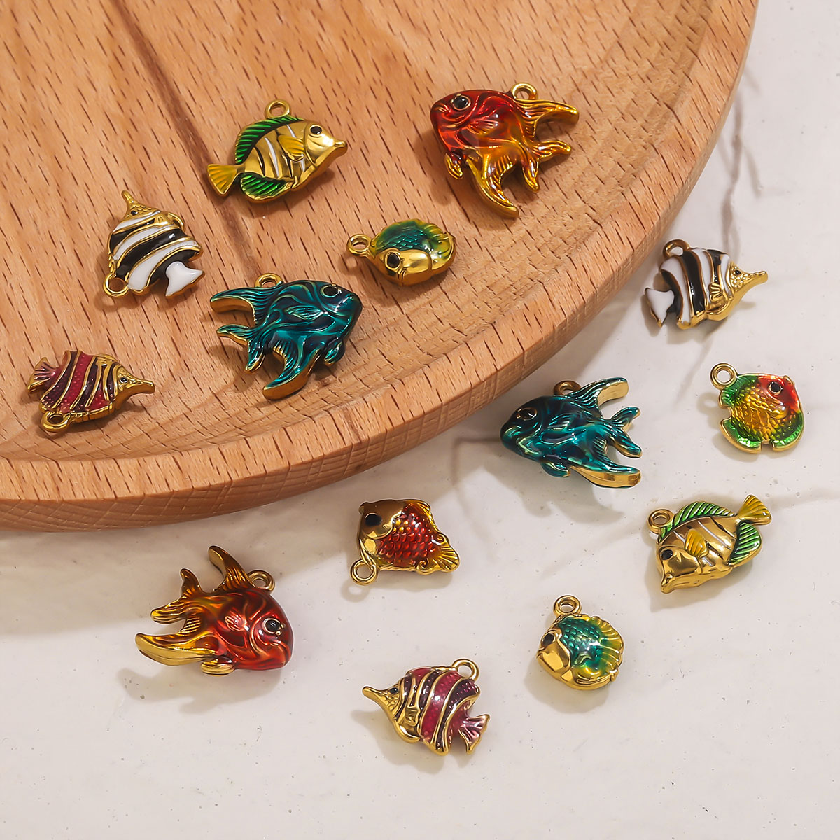 4 Stück Edelstahl Emaille Ozea – Jewelry Making Materials Wholesale Bewertung und Preis