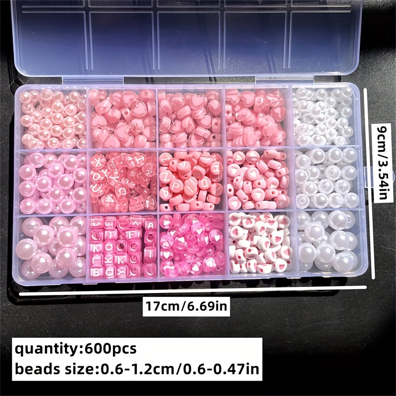 10-teiliges rosa Alphabet-Set, – Jewelry Making Online Bewertung und Preis