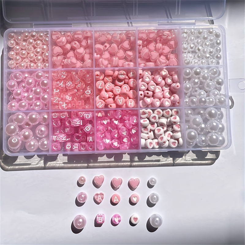 10-teiliges rosa Alphabet-Set, – Jewelry Making Online Bewertung und Preis