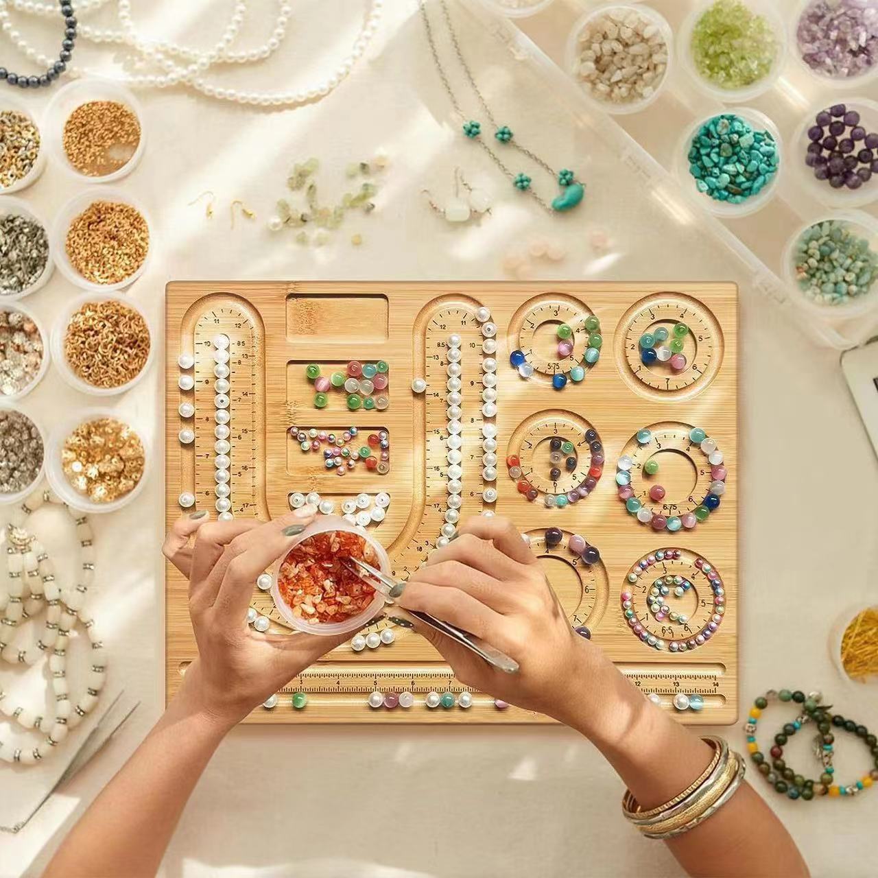 8-Typ beflocktes Perlentablett – Jewelry Making Board Bewertung und Preis