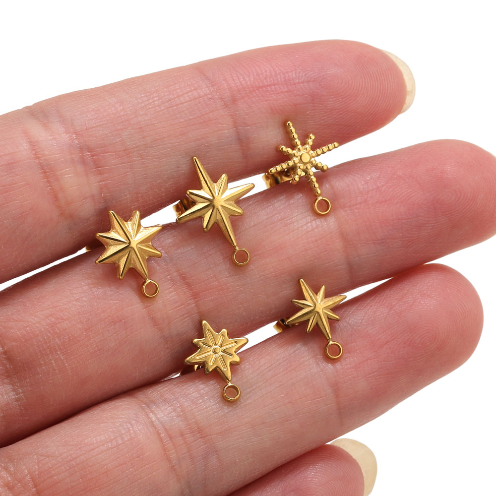 6 Stück Edelstahl-Stern-Ohrste – Jewelry Making Tutorial Bewertung und Preis