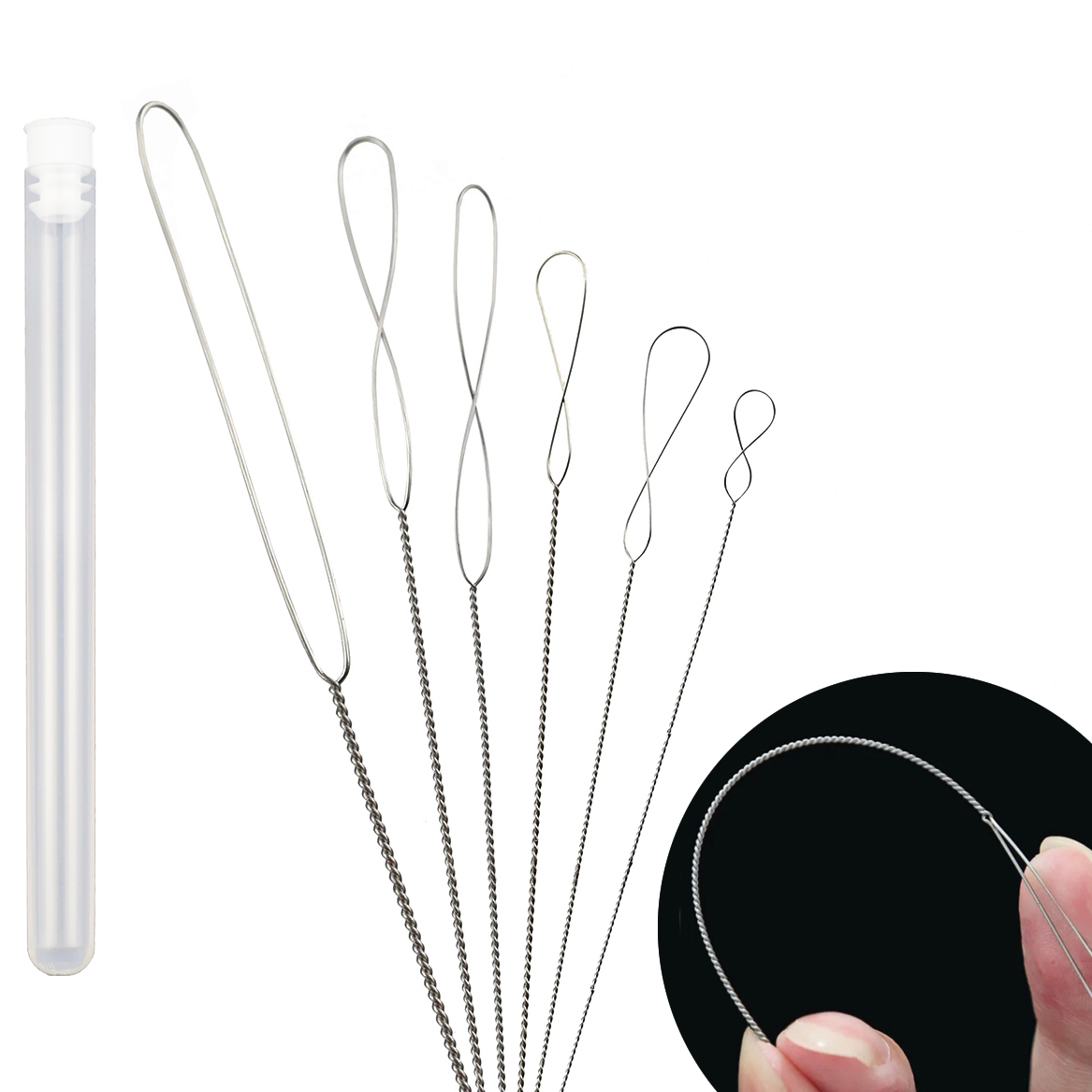 6 Stück/Los 0,2-0,7mm Twisted  – Beading Needle Fine Bewertung und Preis