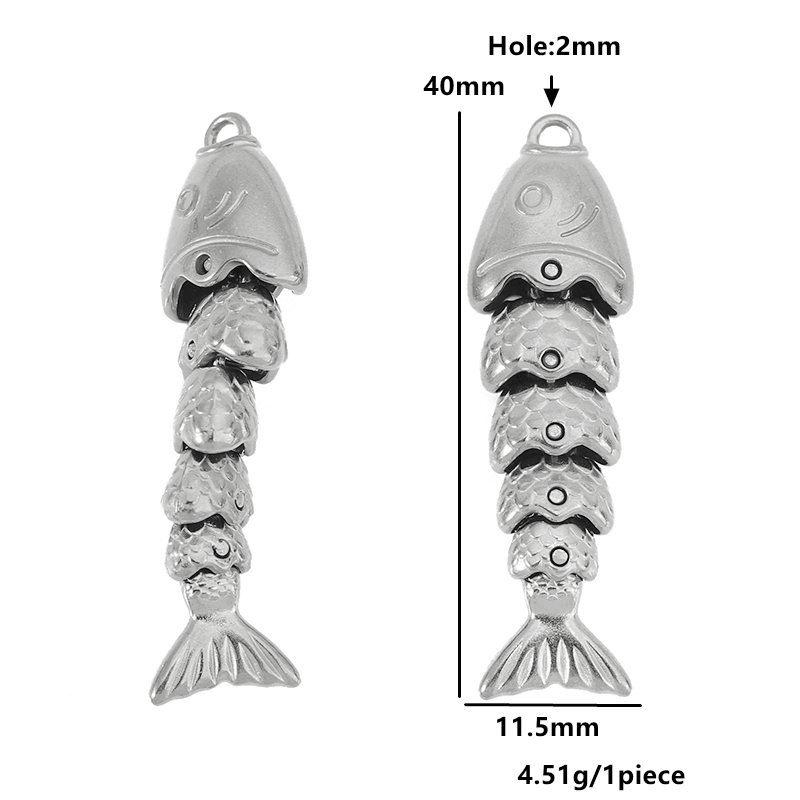 2 Stück Edelstahl-Schwingfisch – Jewelry Making Materials Wholesale Bewertung und Preis