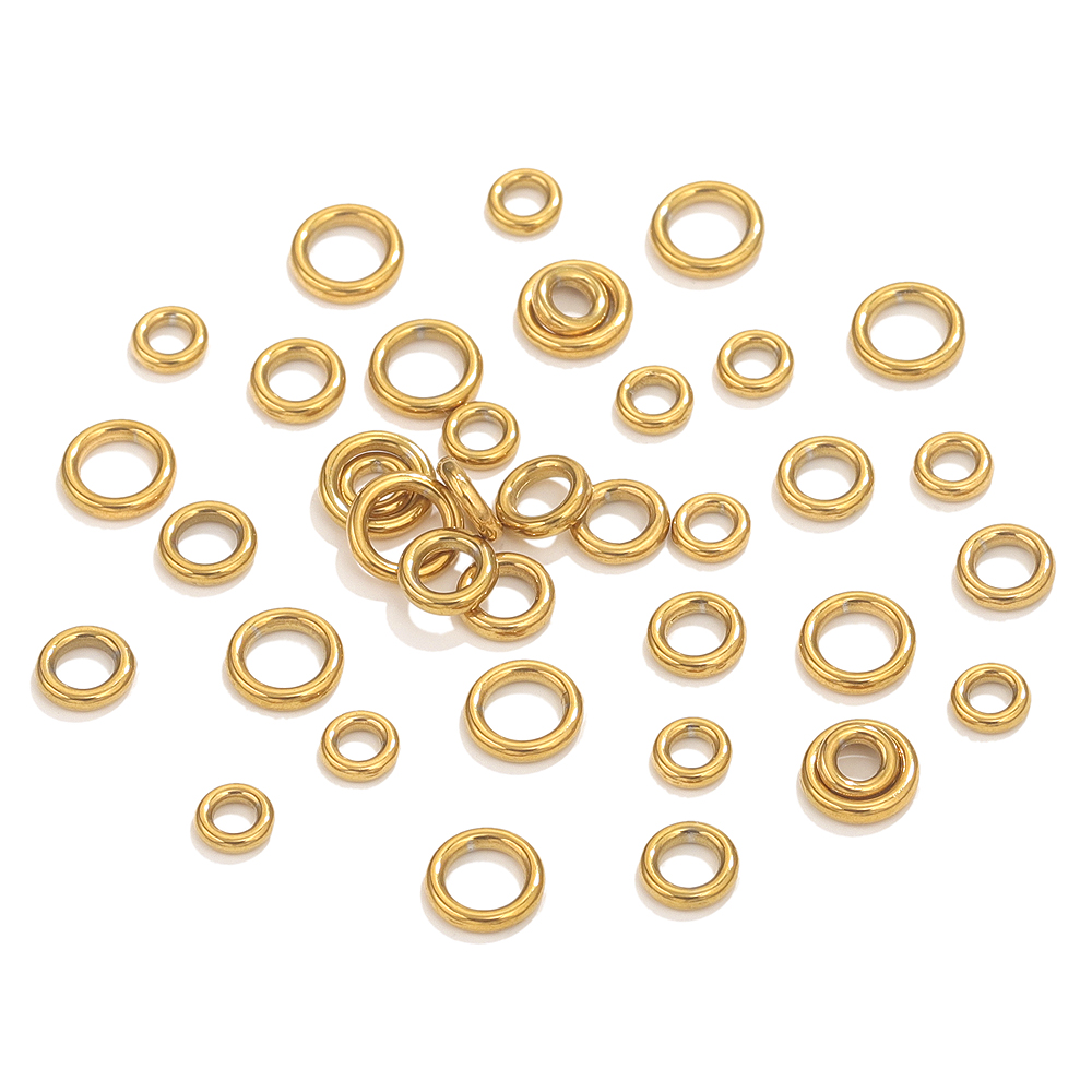 50 Stück Edelstahl O Ring verg – Jewelry Making Gold Wire Bewertung und Preis