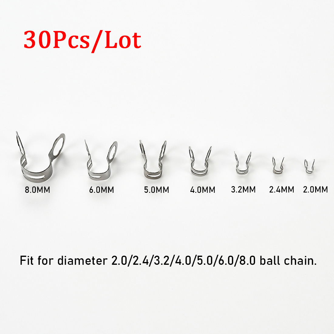 30 Stück Edelstahl-Kugelketten – Jewelry Making Materials Bewertung und Preis