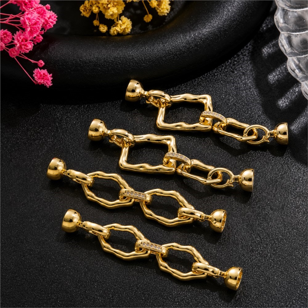 1 Stück 18k vergoldete, schlic – Jewelry Making Materials Bewertung und Preis