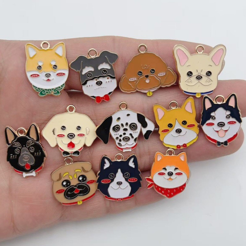 12 Stück Cartoon-Haustier-Anhä – Jewelry Making Party Bewertung und Preis