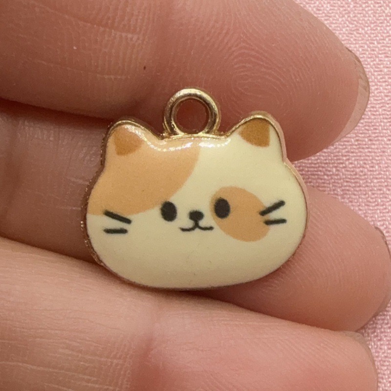 12 Stück bedruckte Katzenkopf- – Jewelry Making Party Bewertung und Preis