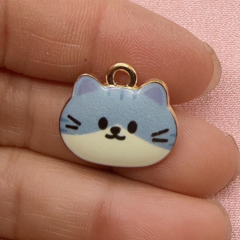 12 Stück bedruckte Katzenkopf- – Jewelry Making Party Bewertung und Preis
