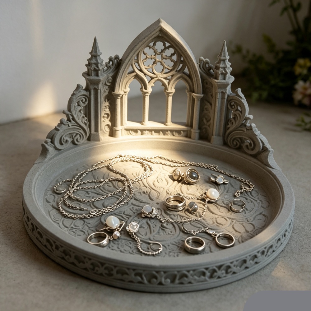 3D-gedrucktes weißes gotisches – Jewelry Making Desk Bewertung und Preis